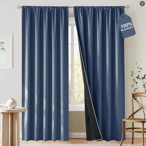 Vista 33 de NICETOWN Biscotti - Cortinas de cocina beige de 36 pulgadas de largo, bolsillo para barra, 100% opacas, casuales y relajantes, tratamientos