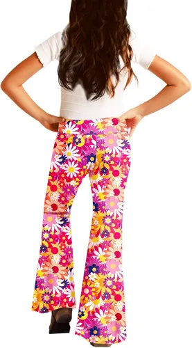 Vista 5 de Deerose Pantalones de cintura alta con estampado floral para niñas de 5 a 14 años