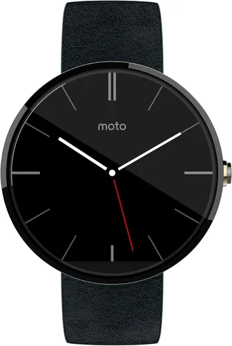 Vista 2 de Reloj inteligente moderno Motorola Moto 360, cuero negro 00418NARTL