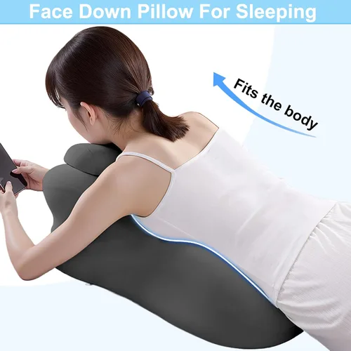 Vista 5 de Almohada de cuña para alivio de reflujo ácido, almohada de cuña de cama para dormir Silky Smooth Pillowcover, Medium-soft Memory Foam All-night