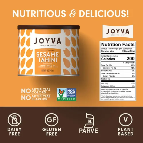 Vista 2 de Joyva Tahini de sésamo (3x15 oz) por Joyva