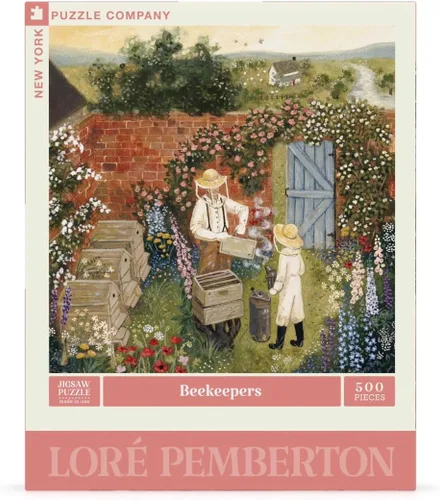 Vista 3 de New York Puzzle Company - Loré Pemberton Beekeepers - Rompecabezas de 500 piezas para adultos por Loré Pemberton
