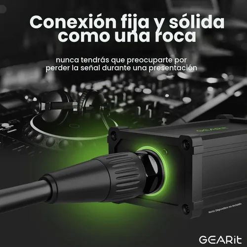 Vista 4 de GEARit Cable Ethercon CAT6 blindado (3 pies) de audio profesional e iluminación RJ45 EtherCON Cable compatible con EtherCON para estudio, escenario