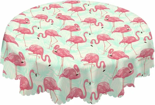 Vista 28 de AOYEGO Mantel redondo marrón con estampado de animales, 60 pulgadas, textura de piel de jirafa, forma irregular, mantel de poliéster para decoración