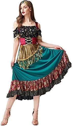 Vista 3 de Seasons Disfraz de gitana Starlight para mujer