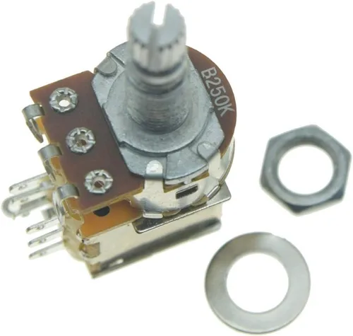 Vista 11 de Dopro Potenciómetro de guitarra bajo Push Pot (No Pull Anymore) Audio Taper Guitar Potenciómetro A250K