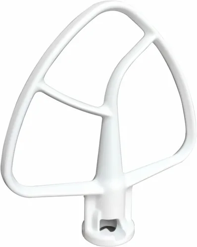 Vista 5 de Batidor plano revestido K45B de repuesto para batidora de pie Kitchenaid, compatible con mezclador de soporte de cabeza inclinable de 4.5 cuartos