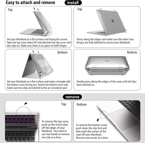 Vista 6 de IBENZER Compatible con MacBook Pro de 16 pulgadas A2141 versión 2020 2019, carcasa rígida de plástico para Mac Pro de 16 pulgadas con barra táctil
