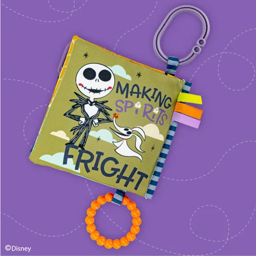 Vista 6 de Kids Preferred Disney Pesadilla antes de Navidad Mi primer susto Jack Skellington Libro blando para bebés con páginas crujientes para dentición