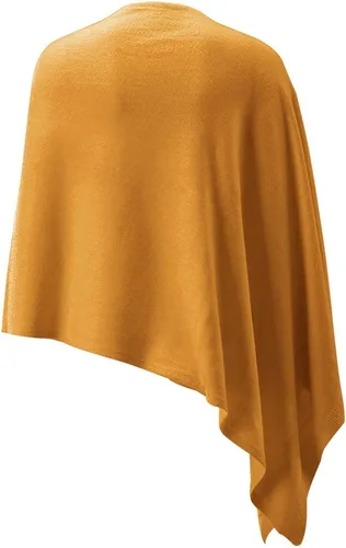 Vista 98 de Fomolom Ponchos para mujer, versátil, ligero, tejido sólido, chal envolvente, bufanda, accesorios para mujer