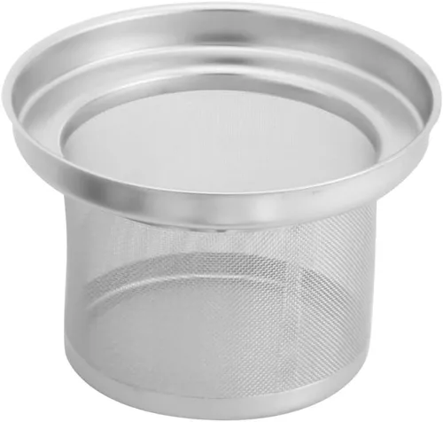 Vista 8 de Hervidor de té de acero inoxidable, cafetera de 1,5 litros, tetera silbante con mango extraíble y colador de malla, para todas las estufas, para té