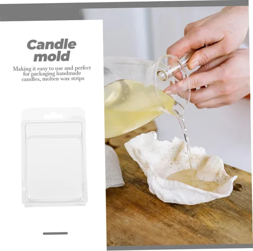 Vista 6 de EXCEART Moldes de vela 20 piezas de envases de moldeo vacíos moldes de cera derretimiento accesorios DIY caja de embalaje pequeña práctica