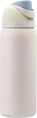 Vista 54 de Owala FreeSip - Acero inoxidable - 32 oz - Morado/Azul (pistas de esquí de los años 80)