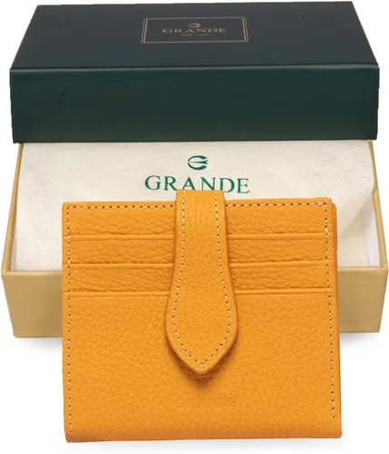 Vista 72 de Grande -3803 Cartera unisex, Azul (Iced Blue), Cartera delgada de cuero con cierre a presión pequeño