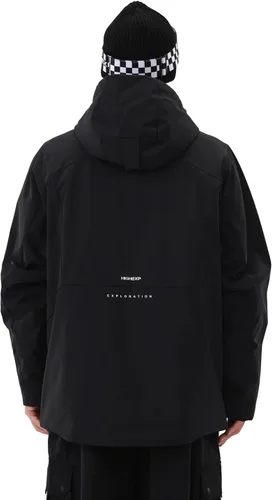 Vista 2 de Chaqueta de esquí para hombre, snowboard, 3L, acolchada, impermeable, resistente al viento, aislante, con capucha, para la nieve, invierno