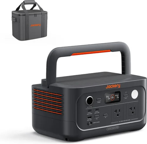 Vista 9 de Jackery Explorer 500 v2 Estación de Energía Portátil, Batería LiFePO4 de 512Wh, 500W AC/1000W Pico, Generador Solar para Acampada, Exteriores
