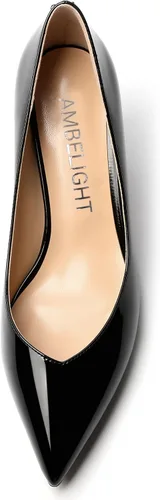 Vista 3 de Zapatos de tacón medio para mujer con puntera puntiaguda y puntera puntiaguda de 2.5 pulgadas