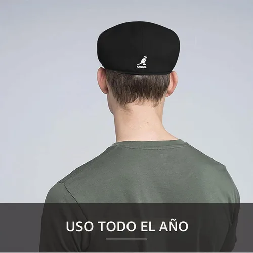Vista 5 de Kangol Tropic Marl 504 – 7026bc – de los hombres, color azul marino Negro