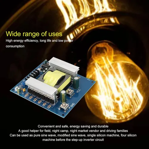 Vista 3 de Placa de módulo inversor profesional de 1000 W, convertidor de impulso inversor, transformador, potencia de alta frecuencia, CC 12 V 24 V a CA 18 V