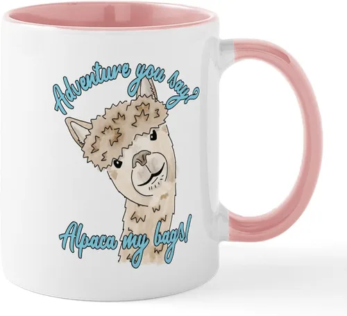 Vista 8 de CafePress A Is For Alpaca Taza de café de cerámica de 11 oz (11.0 fl oz)