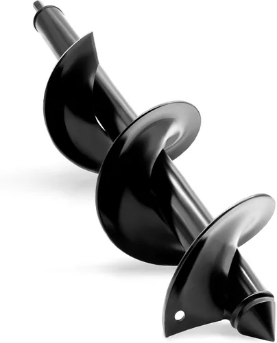 Vista 14 de Broca de taladro para plantar – Broca en espiral de 3 x 12 pulgadas – Herramienta de maceta de bulbos y excavadora de agujeros para poste – Taladro