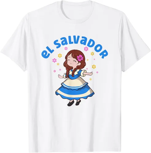 Vista 58 de Camiseta de mujer hispana con bandera salvadoreña de El Salvador Orgullosa, Negro