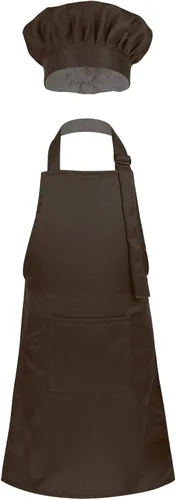 Vista 14 de ranrann Conjunto de delantal de chef para niños y niñas, delantales de cocina para cocinar, hornear, entrenamiento, disfraz
