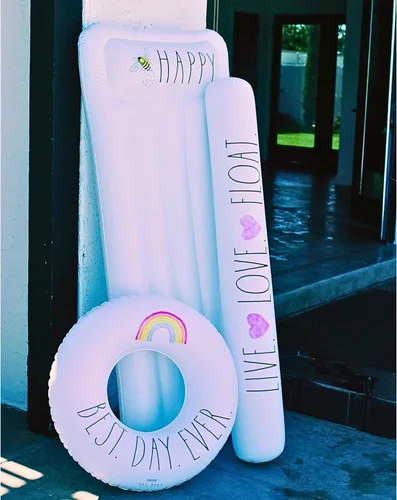Vista 6 de Rae Dunn x CocoNut Float - Flotador de tumbona para adultos, tamaño adulto, multiusos, inflable y silla de descanso, flotador de balsa versátil
