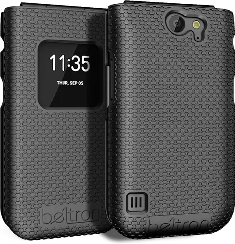 Vista 9 de BELTRON Funda para Nokia 2720 V Flip Phone, funda protectora a presión (Verizon 2720V) - Negro