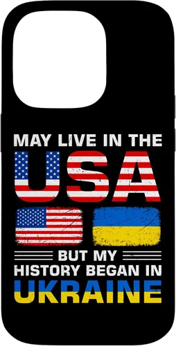 Vista 17 de Ukraine Flag America Flag Ukrainian Roots Case for iPhone 17