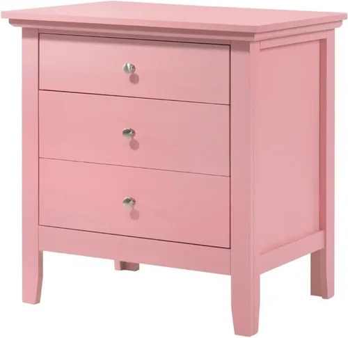 Vista 10 de Glory Furniture Mesita de noche Hammond con 3 cajones en color beige