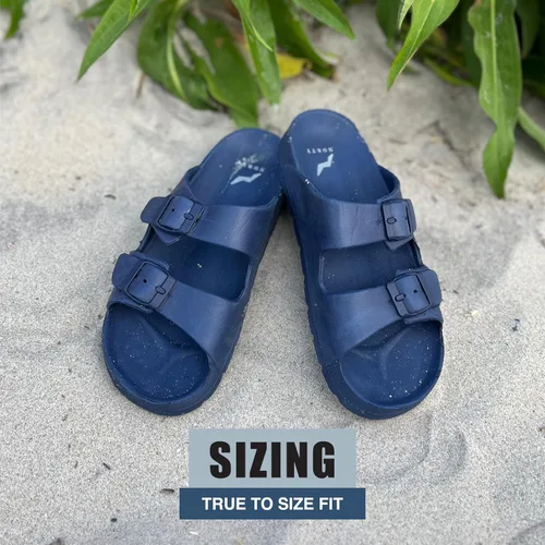 Vista 3 de NORTY Toddler Sandals for Boys and Girls - Unisex Sandals for Kids - Toddler Summer Shoes With 2 Adjustable Buckle Straps