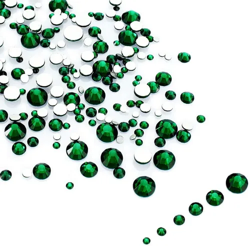 Vista 27 de LolliBeads Piedras redondas de resina para uñas con parte trasera plana y cristales acrílicos.