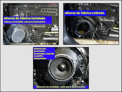 Vista 3 de Universal 6"x9" 6x9 a 6 1/2" 6.5" Adaptador de altavoz Anillos espaciadores - RSAK045_55-1 Par