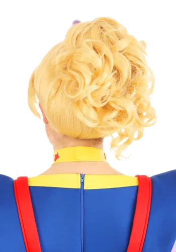 Vista 2 de Peluca de disfraz para mujer Rainbow Brite Multicolor