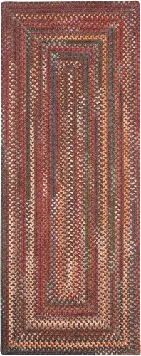 Vista 37 de Capel American Heritage Barn Blue Alfombra Trenzada de Cesta de 0' 12" Azul granero