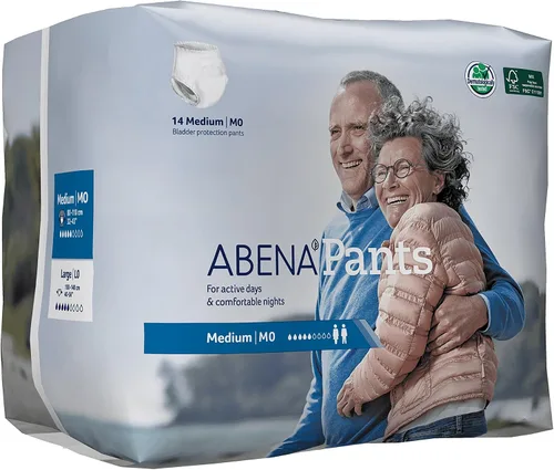 Vista 2 de Abena Pants Light - Ropa interior protectora premium, nivel 0, (talla mediana a grande) M, 14