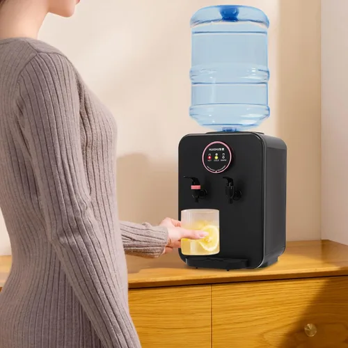 Vista 7 de Dispensador de agua fría y caliente para encimera, enfriamiento/calentamiento eficiente, dispensador de agua de carga superior para uso en el hogar