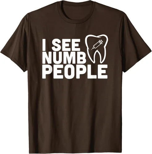 Vista 56 de I see Numb People - Camiseta de regalo para dentista dental, Negro, S