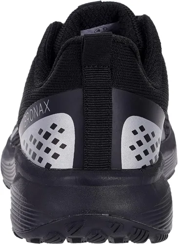 Vista 5 de BRONAX Zapatos de correr anchos acolchados y de soporte para carretera para hombre Puntera ancha Suela de goma Negro