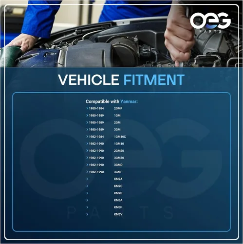Vista 4 de OEG Parts - Nuevo arrancador compatible con Yanmar Marine 1GM 2GM 3GM KM2 KM3 Direct Drive Hitachi S114-303 S114303A, 12817077010, 128170-77010D