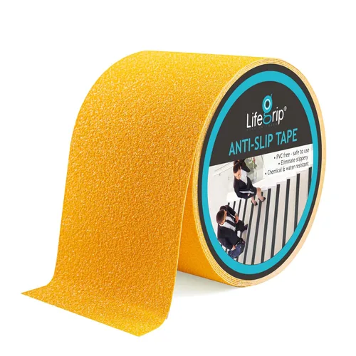 Vista 33 de Lifegrip - Cinta de tracción antideslizante, cinta de fricción de 1 pulgada x 15 pies, el mejor agarre, adhesivo abrasivo para escaleras, peldaños