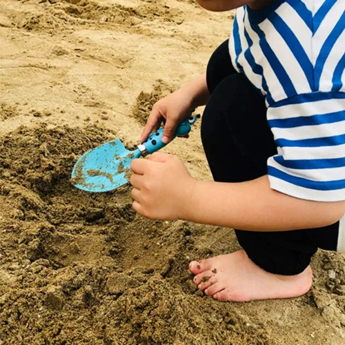 Vista 6 de Juego de guantes de herramientas de jardinería para niños: 3 bonitas palas para trabajo de jardín infantil con 2 guantes para niños y niñas
