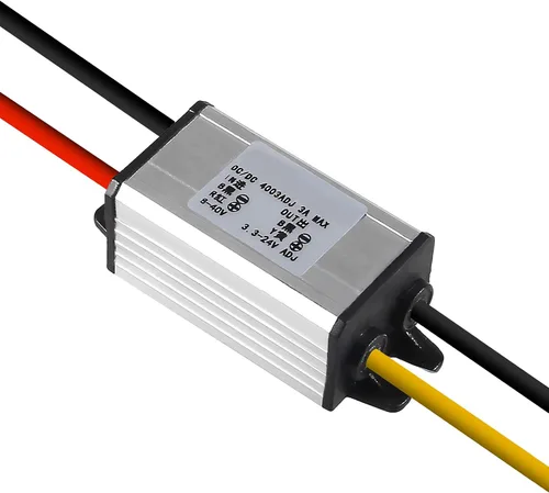 Vista 4 de Convertidor de voltaje de 8 V, 22 V a 3 V, 15 V CC, resistente al agua, CC reductor, regulador de voltaje, 3 A, convertidor de fuente