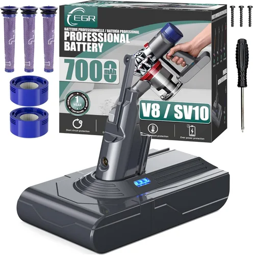 Vista 12 de EGR Repuesto de batería premium de 6200 mAh V6 compatible con Dyson V6 Animal V6 Absolute V6 Motorhead V6 Fluffy SV03 SV04 SV05 SV06 SV07 SV09 DC58