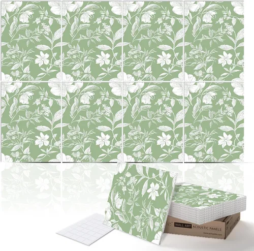 Vista 34 de PINWELIFE® Paneles acústicos de arte de pared, paneles absorbentes a prueba de sonido, para el hogar y la oficina, amortiguación decorativa