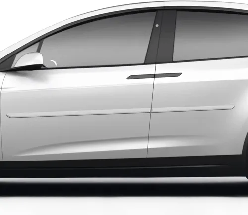 Vista 2 de Inc. FE-Tesla-X - Moldeo lateral de cuerpo terminado compatible con Tesla Model X - Deep Blue Metallic (PPSB)