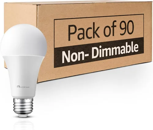 Vista 9 de MASTERY MART Bombillas LED A19 equivalentes a 60 vatios, 9 W no regulables, sin parpadeo, 800 lúmenes, blanco suave 2700 K, base E26, 10000 horas
