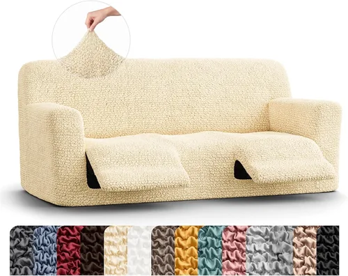 Vista 40 de PAULATO BY GA.I.CO. Funda para sillón reclinable, funda de ajuste suave, protector elástico de muebles reclinables de 1 pieza, tela hipoalergénica