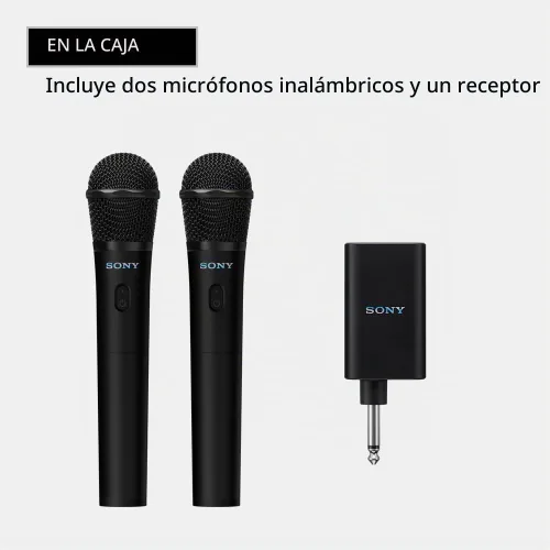 Vista 3 de Sony Micrófono inalámbrico ULT MIC para karaoke, dos micrófonos